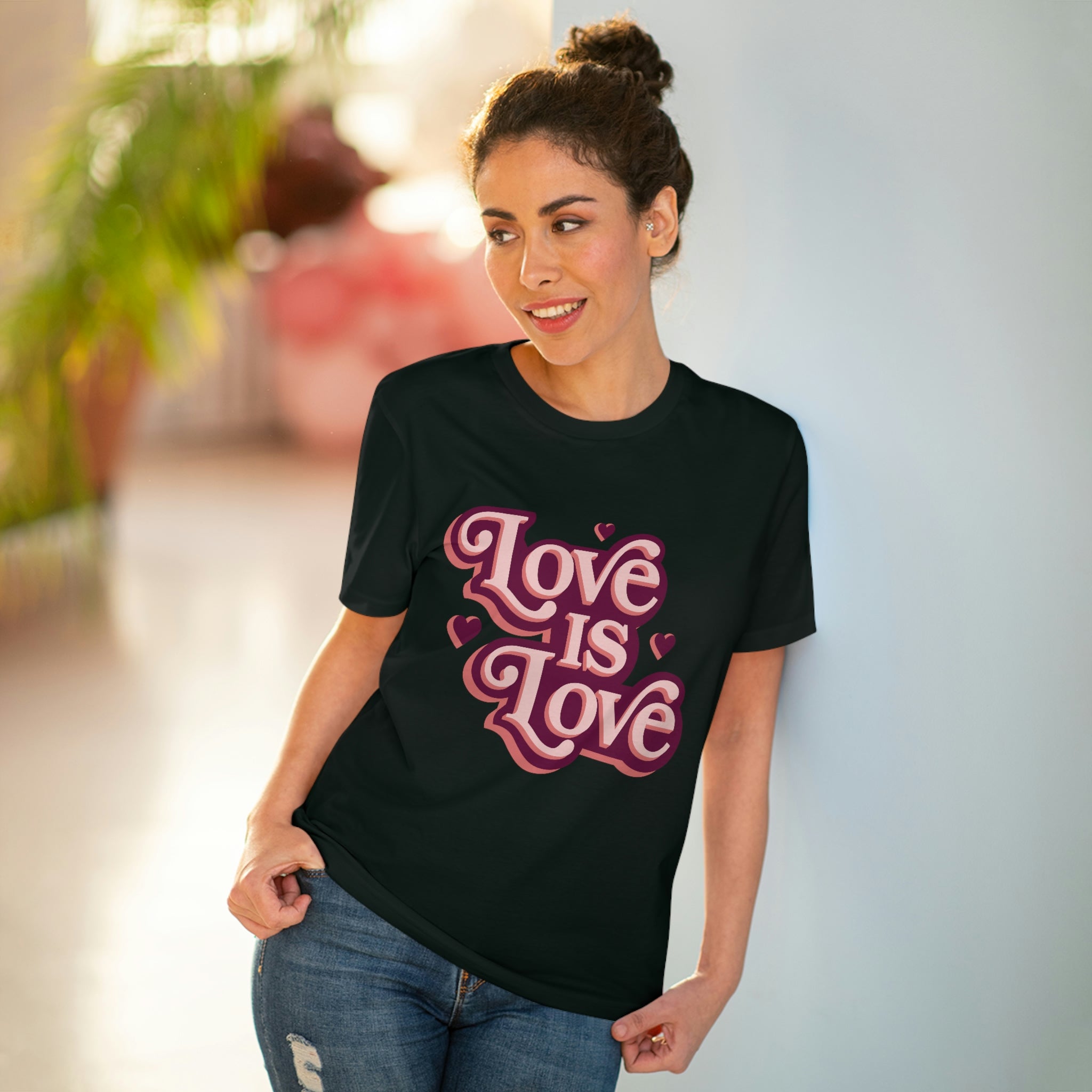 Love Is Love Tee ( Pink)